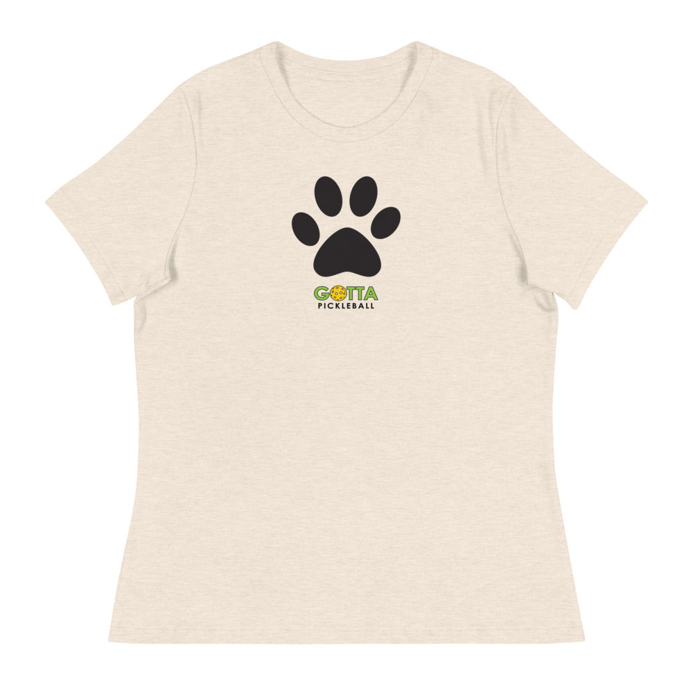Women's T-Shirt Relaxed: Paw Print (more colors)