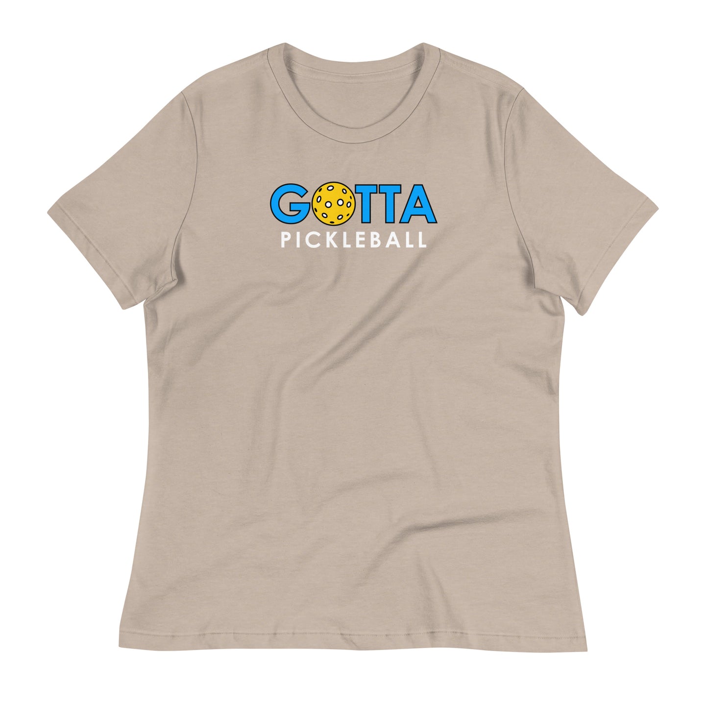 Women's T-Shirt Relaxed: Gotta PIckleball Blue Logo (more colors)