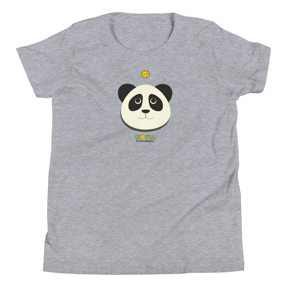 Youth T-Shirt COTTON/POLY: PANDA PICKLEBALL (more colors)