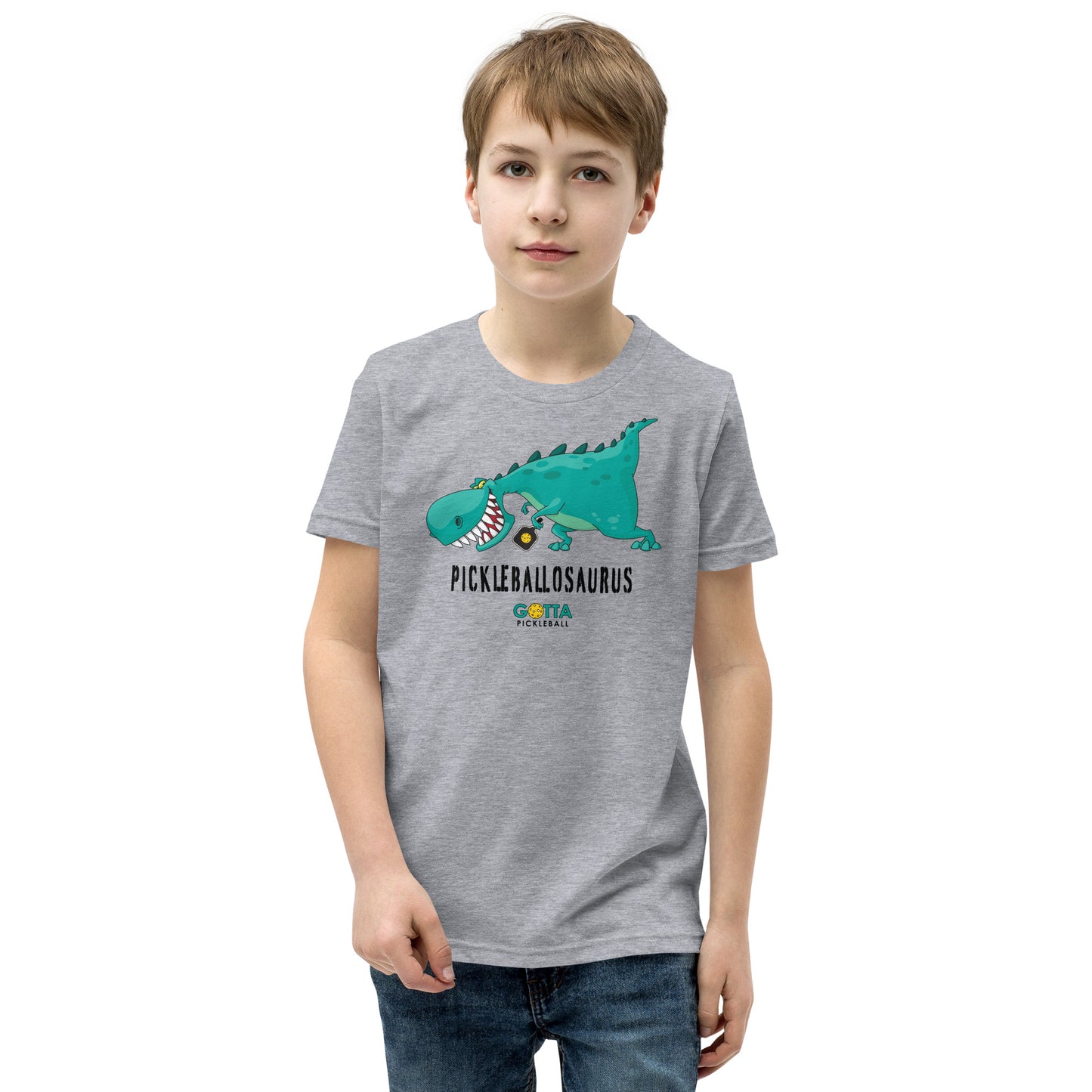 Youth T-Shirt: GOTTA PICKLEBALLOSAURUS (more colors)
