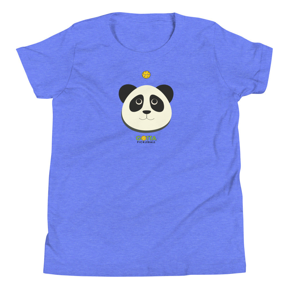 Youth T-Shirt COTTON/POLY: PANDA PICKLEBALL (more colors)