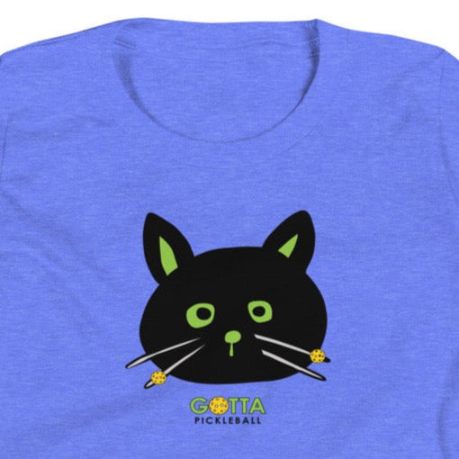 Youth T-Shirt COTTON/POLY: BLACK CAT (more colors)