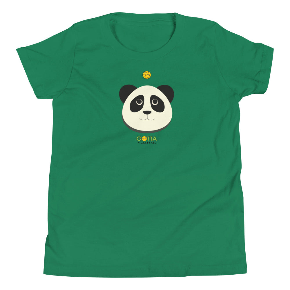 Youth T-Shirt COTTON/POLY: PANDA PICKLEBALL (more colors)