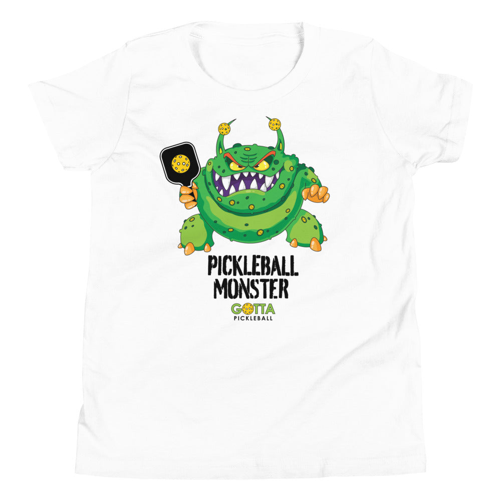 Youth T-Shirt: PICKLEBALL GREEN MONSTER (more colors)