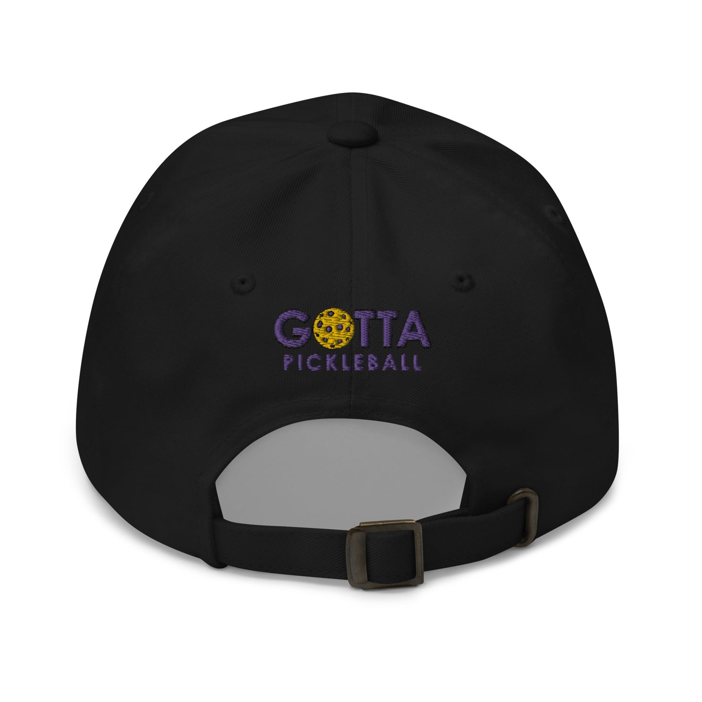 Cotton Twill Classic Cap: Embroidered Hat Purple Pickleball (more colors)