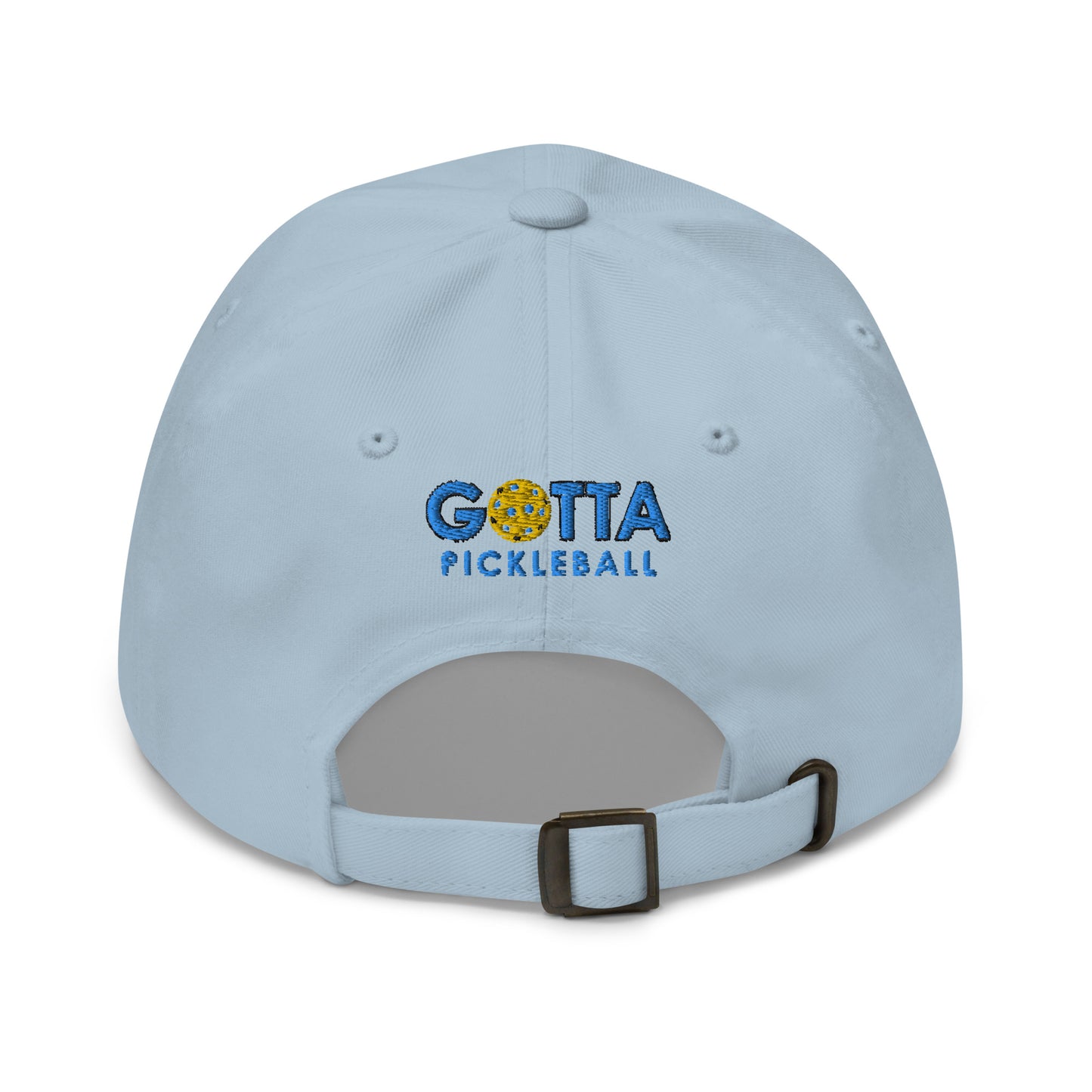 Cotton Twill Classic Cap: Embroidered Hat Blue Pickleball (more colors)