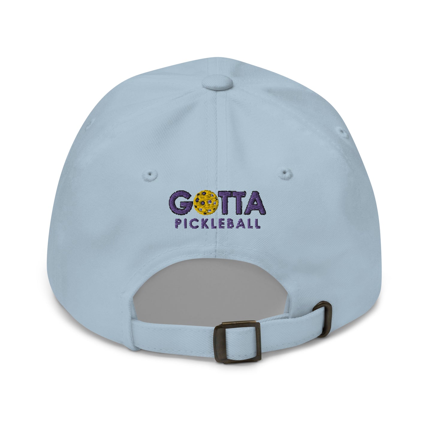 Cotton Twill Classic Cap: Embroidered Hat Purple Pickleball (more colors)