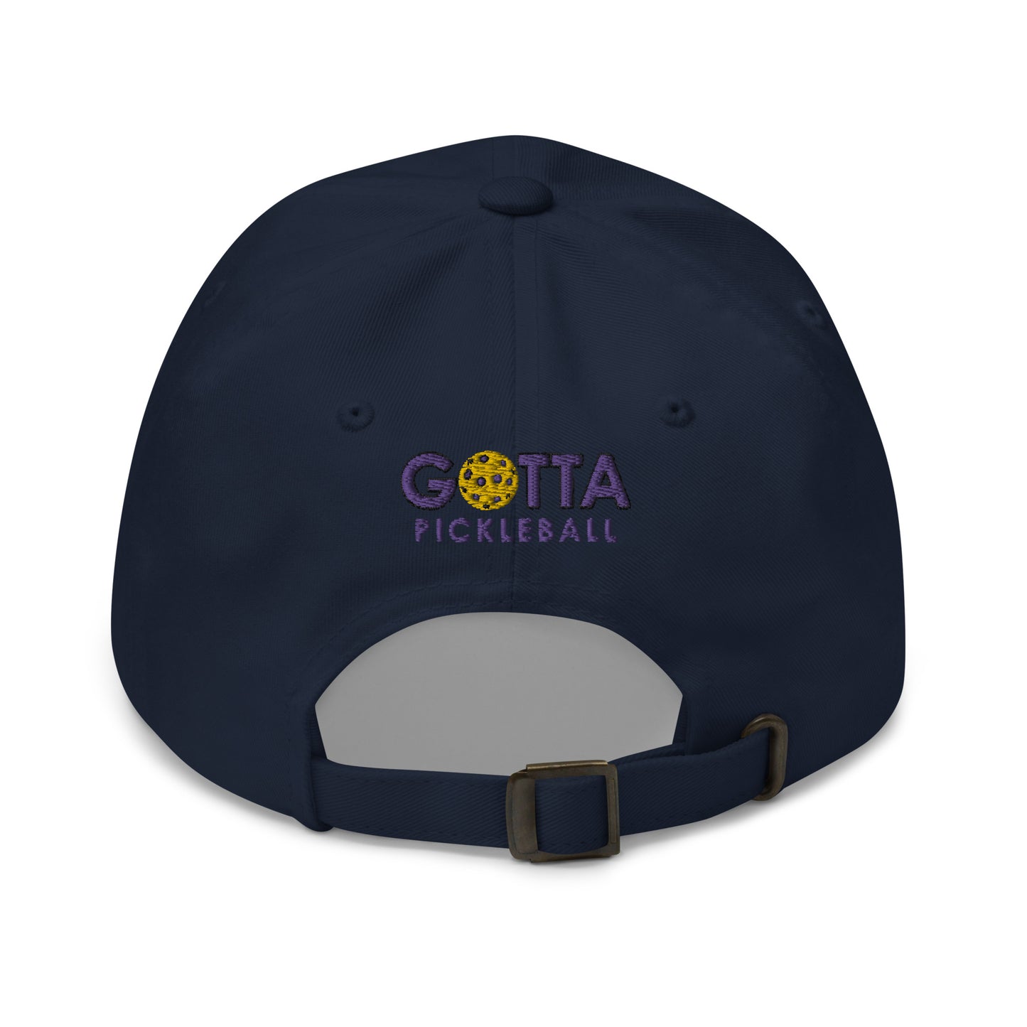Cotton Twill Classic Cap: Embroidered Hat Purple Pickleball (more colors)
