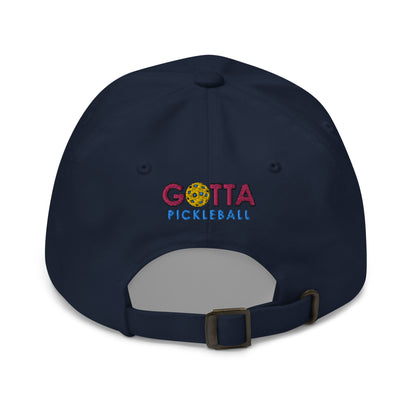 Cotton Twill Classic Cap: Embroidered Hat Pickleball Inspired (more colors)