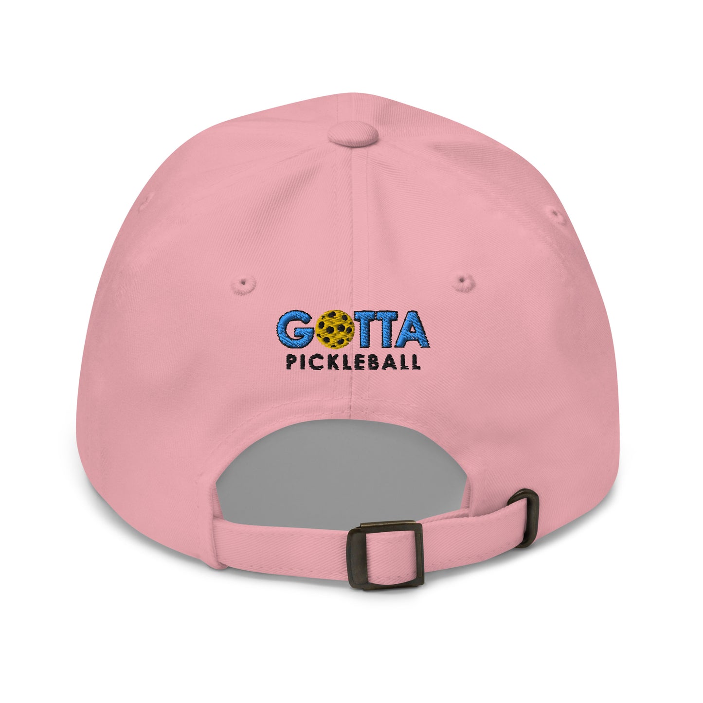 Cotton Twill Classic Cap: Embroidered Hat Pickleball Cat (more colors)