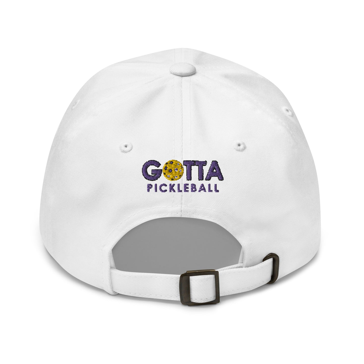 Cotton Twill Classic Cap: Embroidered Hat Purple Pickleball (more colors)