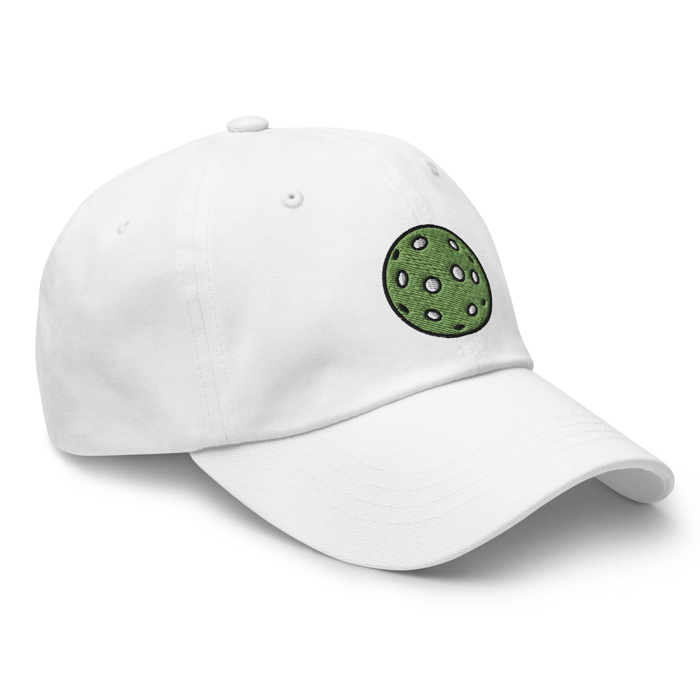 Cotton Twill Classic Cap: Embroidered Hat Green Pickleball (more colors)