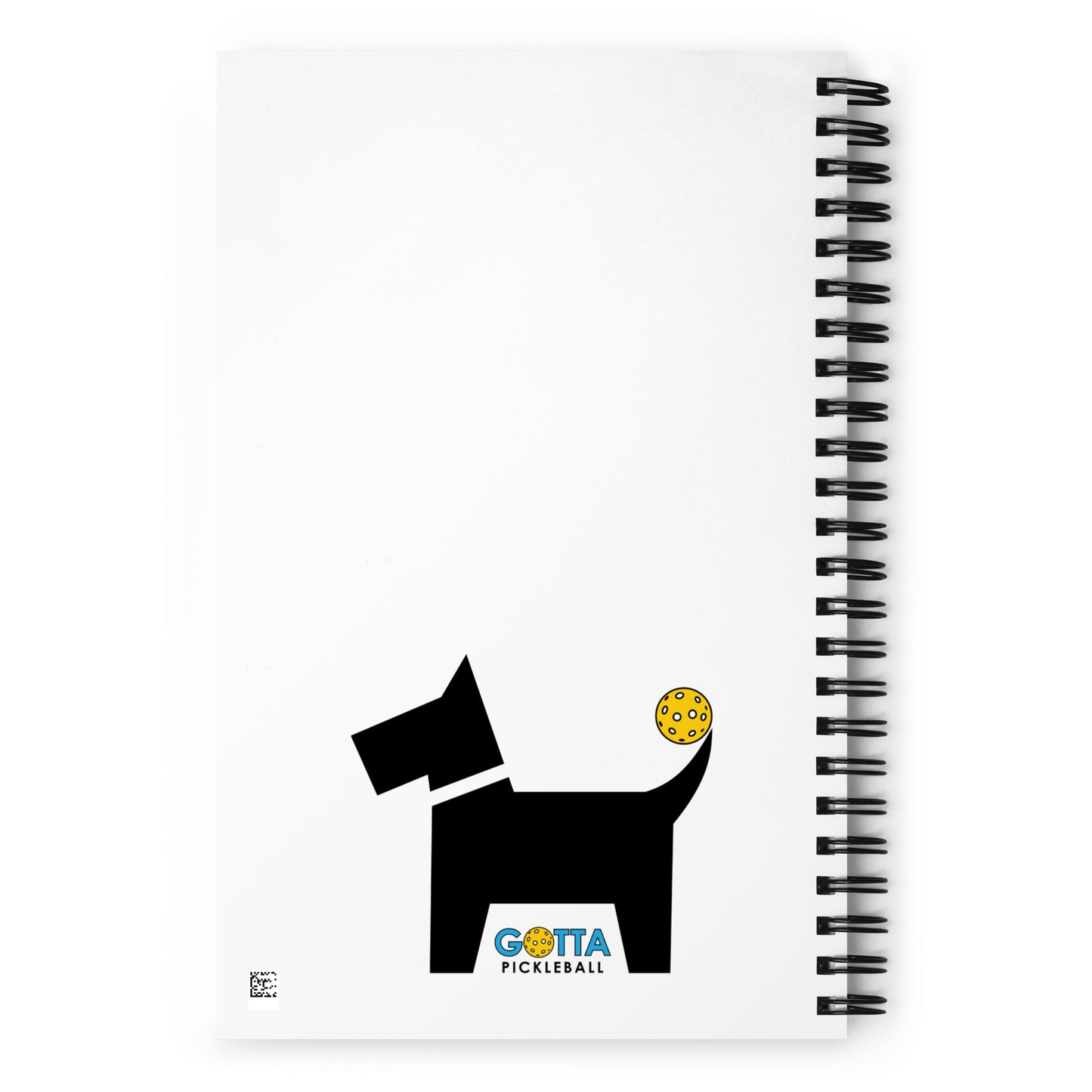 Spiral notebook: Dog with Pickleball Tail