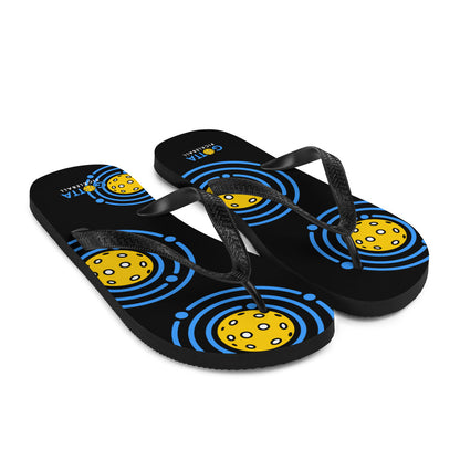 Flip-Flops: Pickleball Orbit Blue