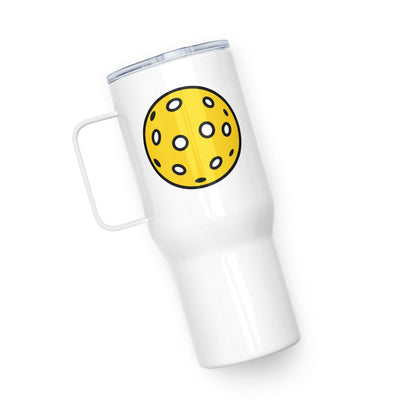 Travel mug with handle: Pickleball with Gotta Pickleball Logo