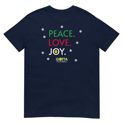 Classic T-Shirt: Unisex Peace Love Joy (more colors)