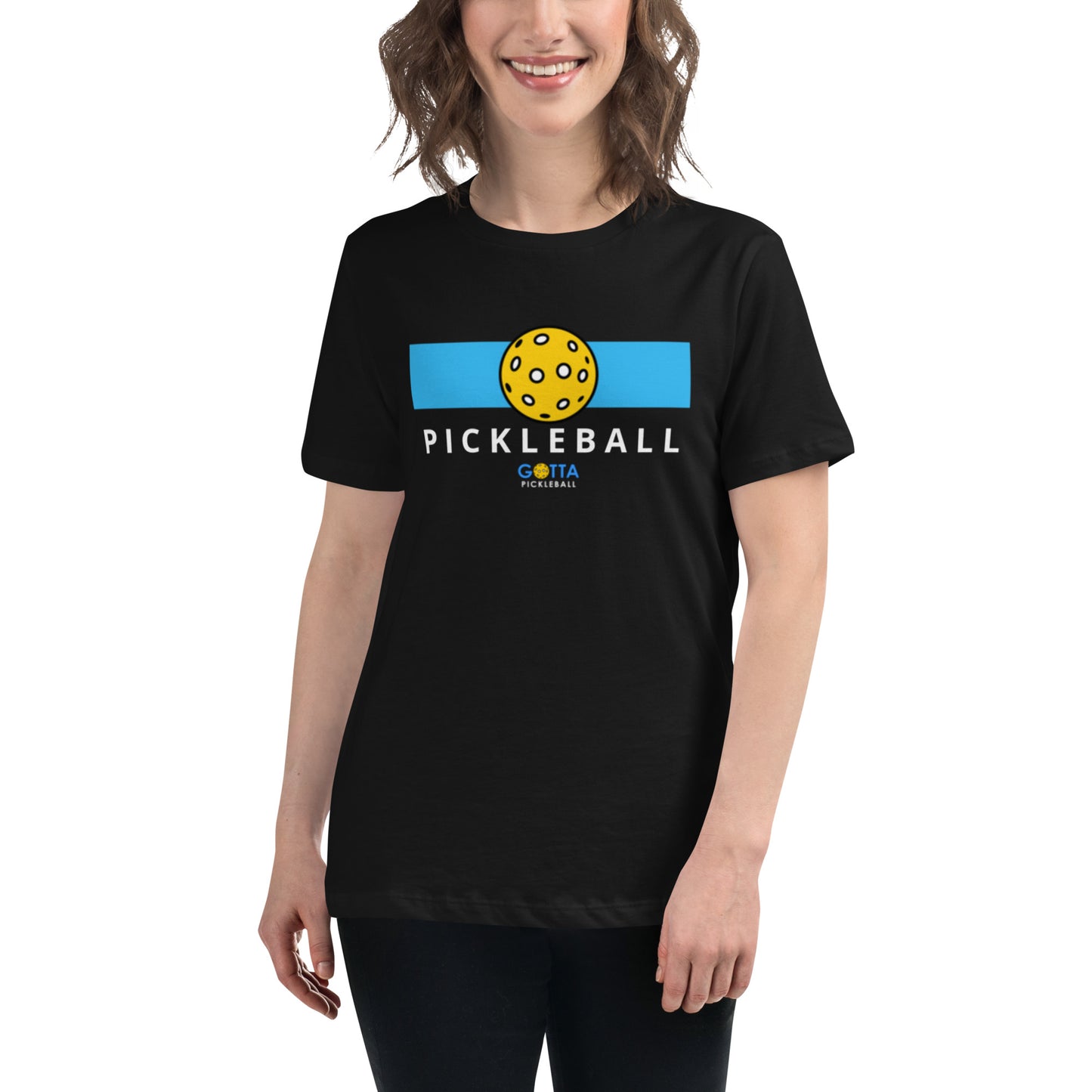 Women's T-Shirt Relaxed: Color Block Blue (more colors)