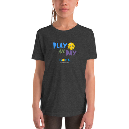 Youth T-Shirt: Play All Day Colors (more colors)