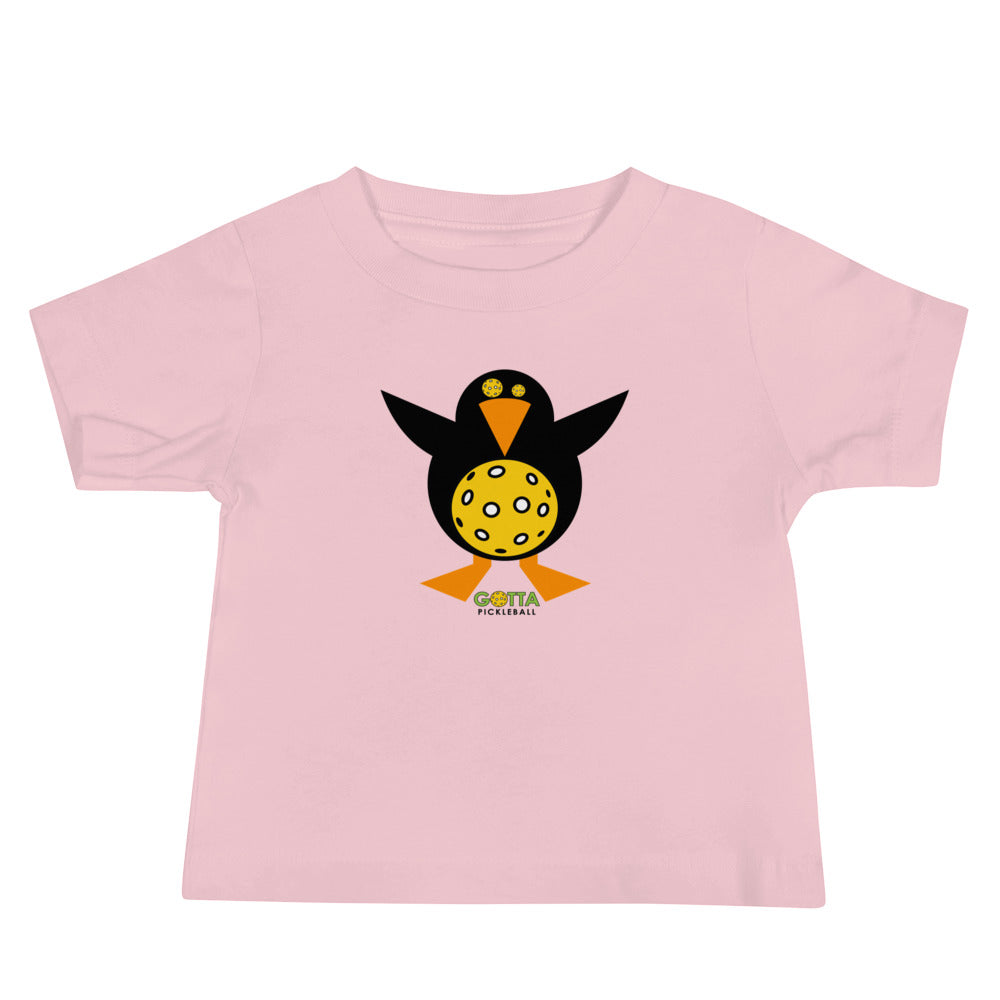 Baby T-Shirt Cotton: Pickleball Penguin (more colors)