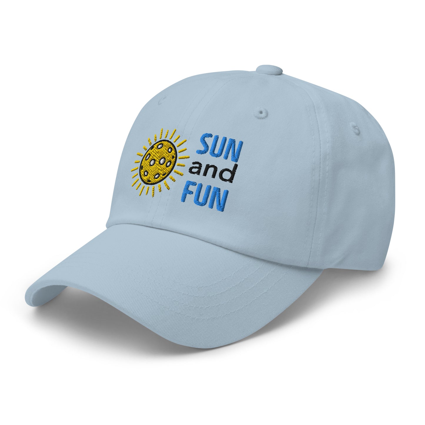 Cotton Twill Classic Cap: Embroidered Hat Pickleball Sun and Fun (more colors)