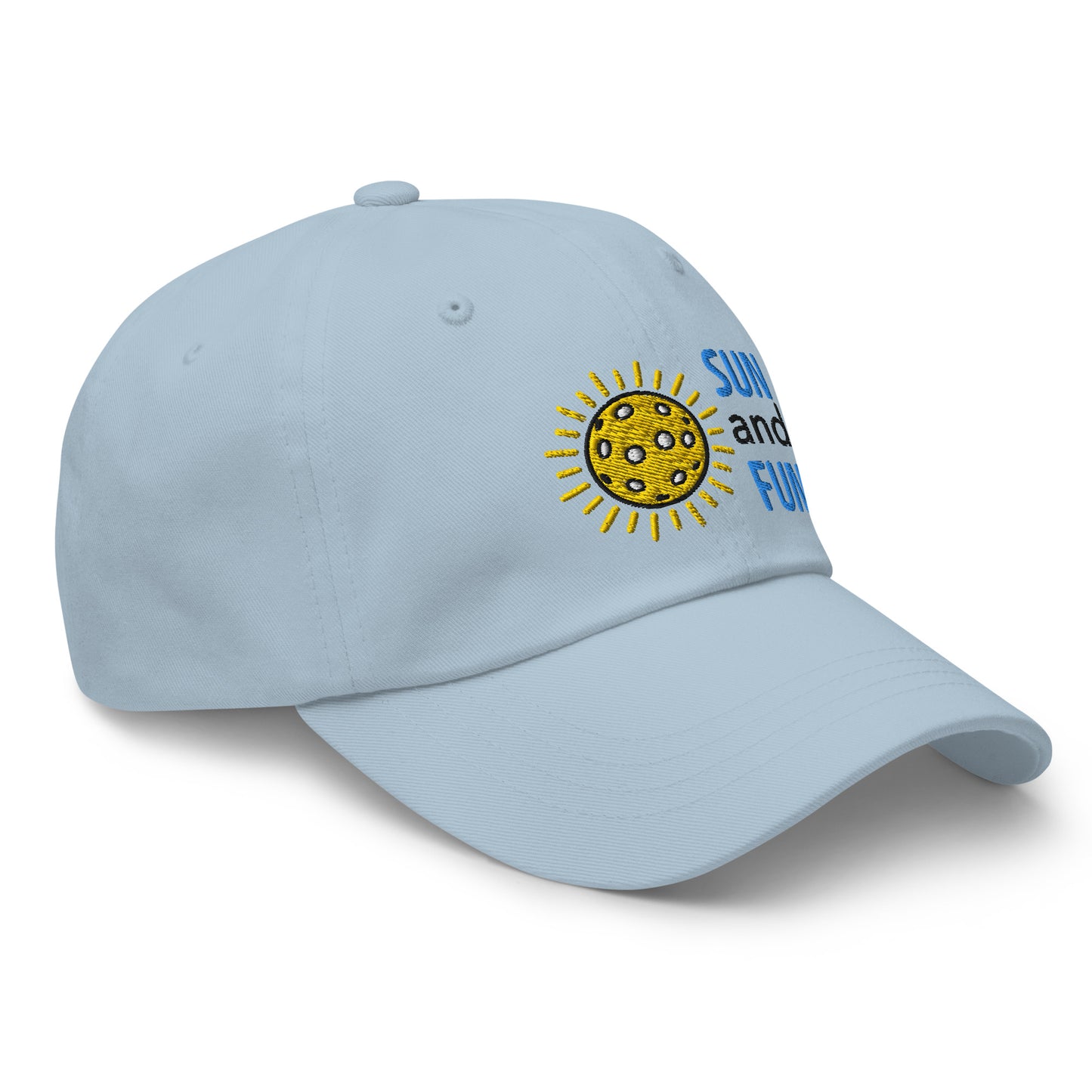 Cotton Twill Classic Cap: Embroidered Hat Pickleball Sun and Fun (more colors)