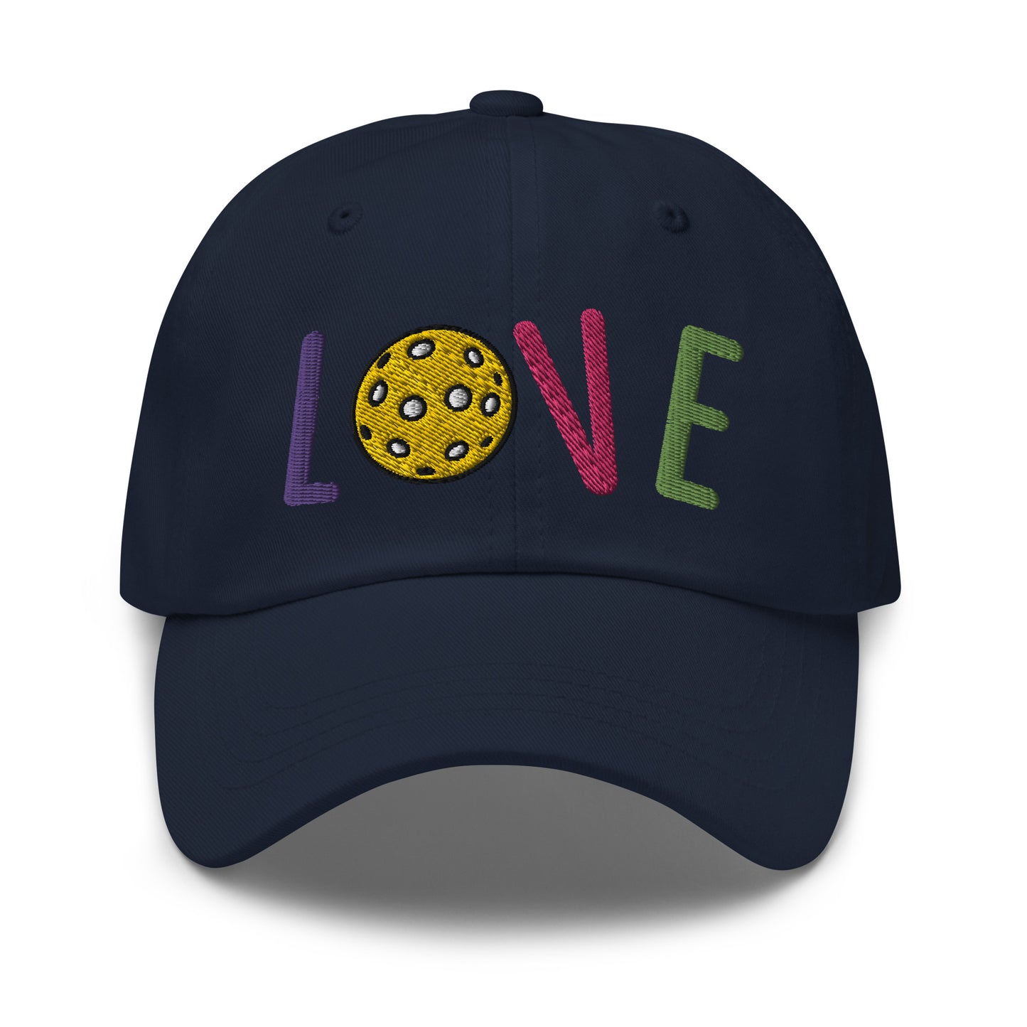 Cotton Twill Classic Cap: Embroidered Hat Pickleball Love (more colors)