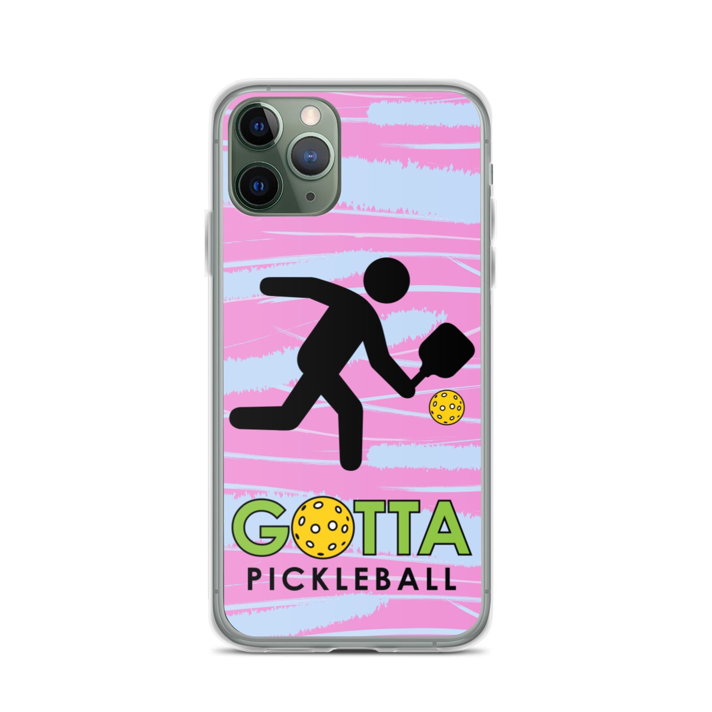 iPhone Case: GOTTA PICKLEBALL WITH OUR MASCOT OZZIE PINK & BLUE