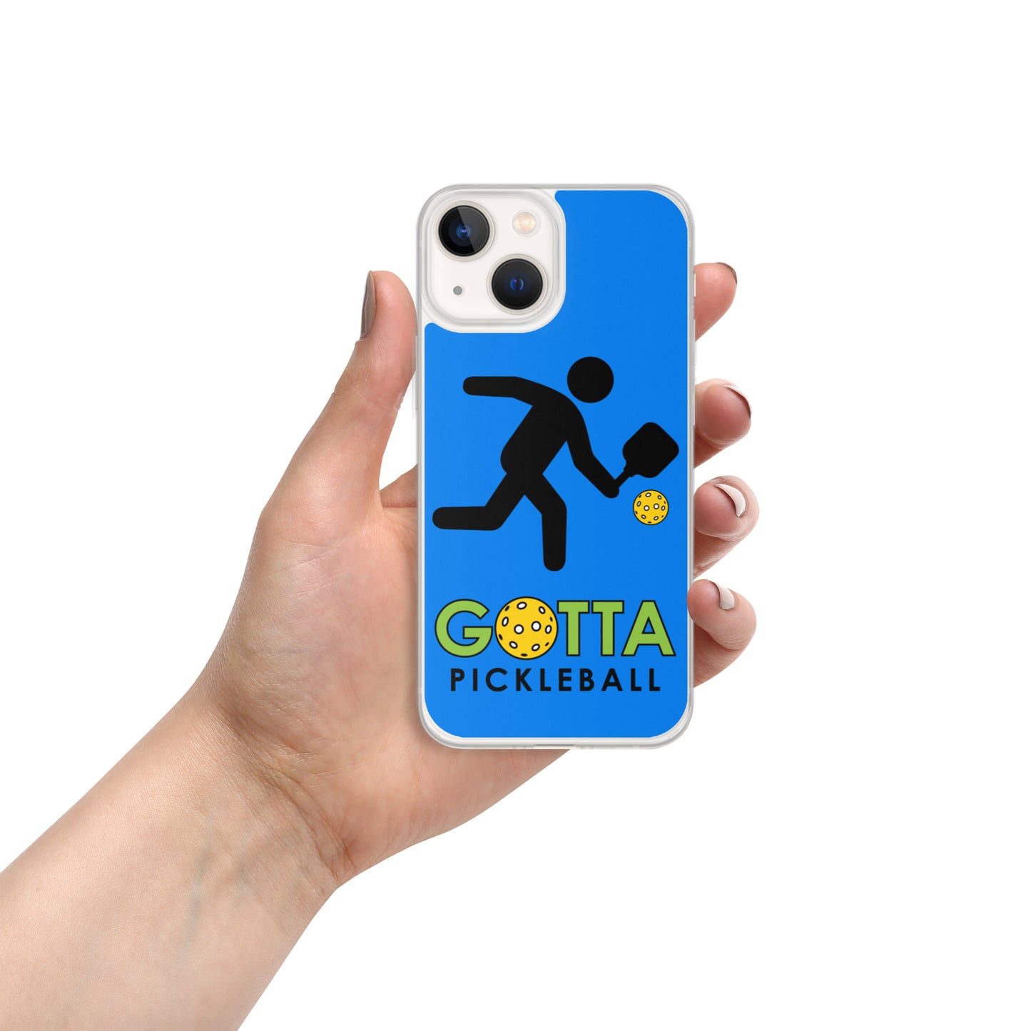 iPhone Case: GOTTA PICKLEBALL WITH OUR MASCOT OZZIE SUMMER BLUE