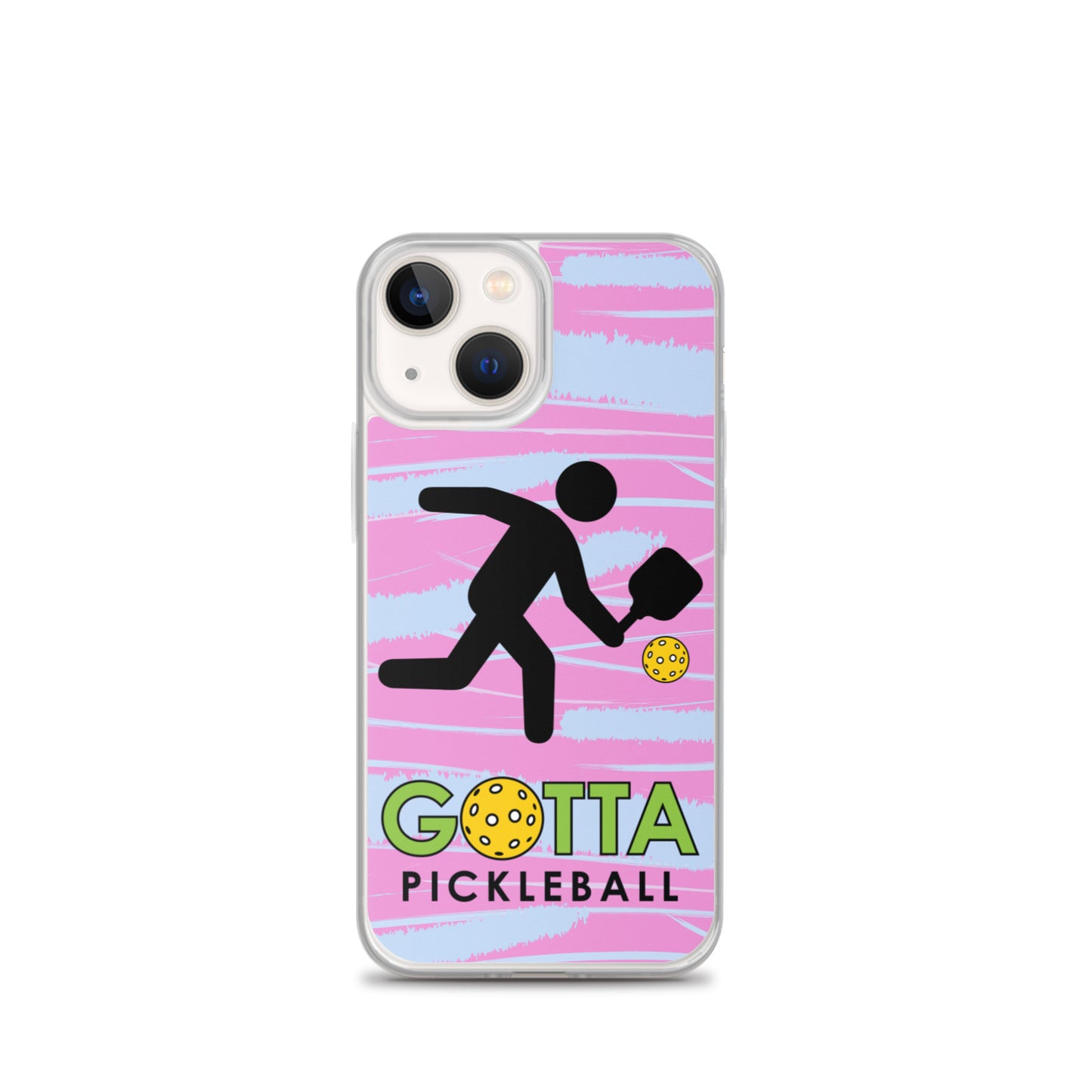 iPhone Case: GOTTA PICKLEBALL WITH OUR MASCOT OZZIE PINK & BLUE
