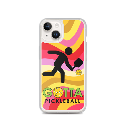 iPhone Case: GOTTA PICKLEBALL WITH OUR MASCOT OZZIE SUMMER SUN WAVES