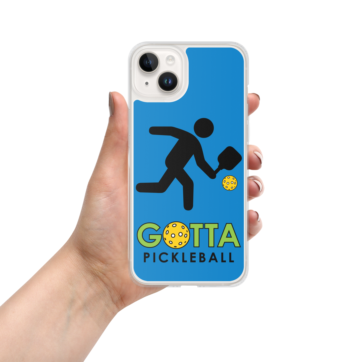 iPhone Case: GOTTA PICKLEBALL WITH OUR MASCOT OZZIE SUMMER BLUE