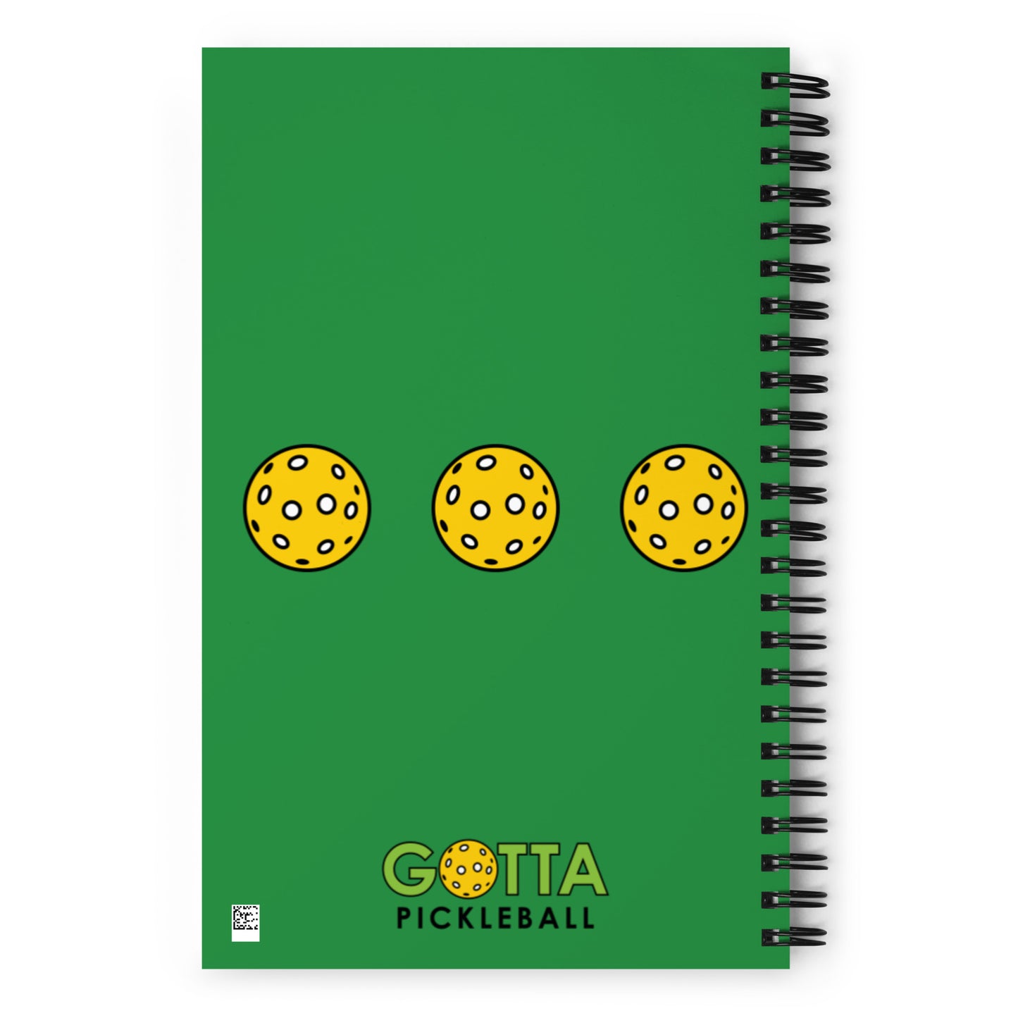 Spiral notebook: Pickleballs Green