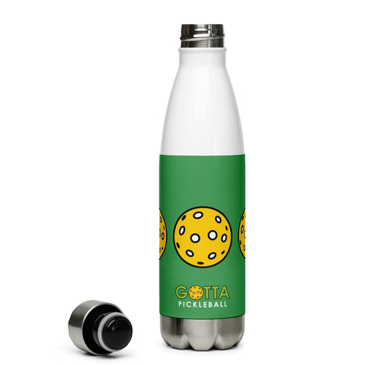 Stainless Steel Water Bottle: Pickleballs Chateau Green
