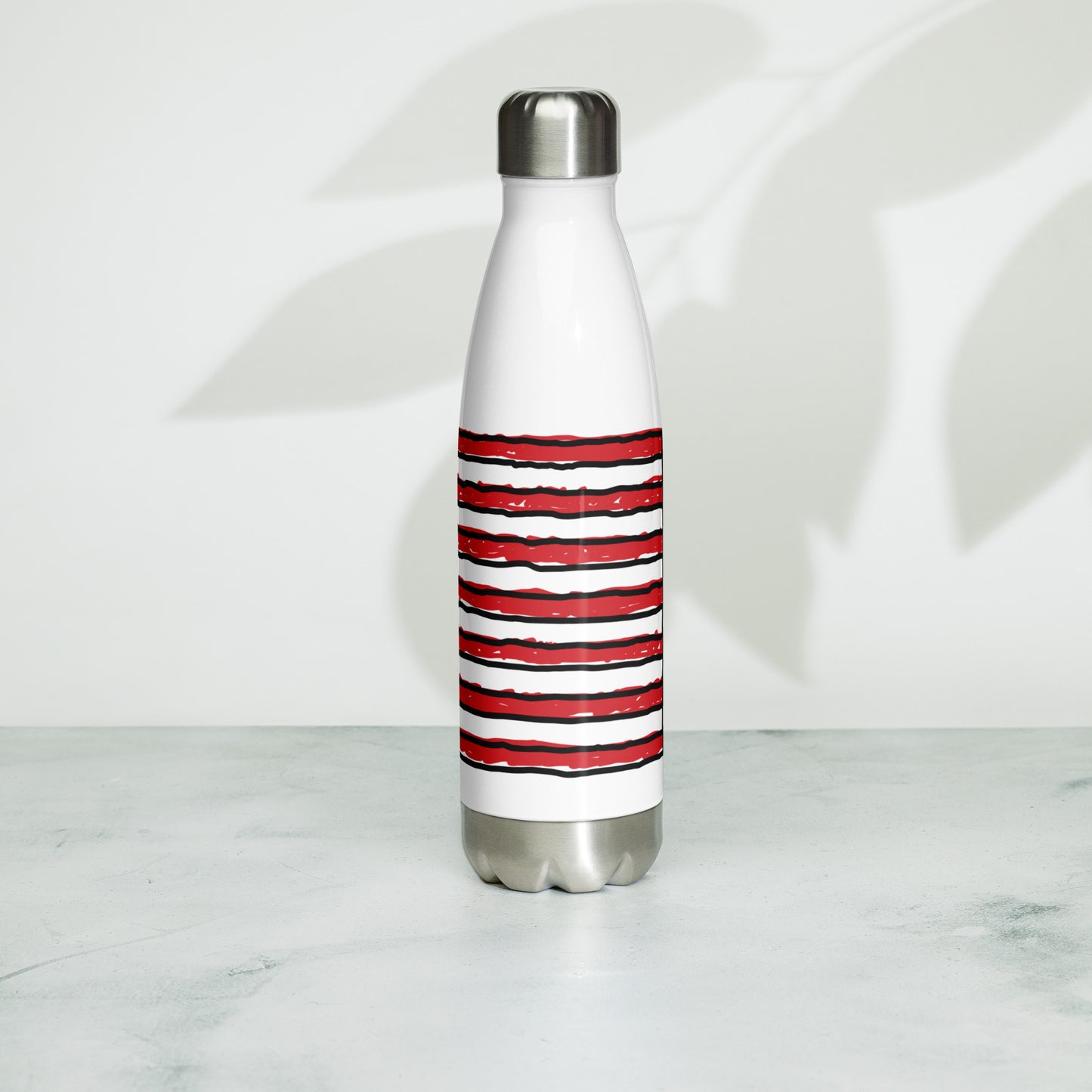 Stainless Steel Water Bottle: United States of Pickleball Flag