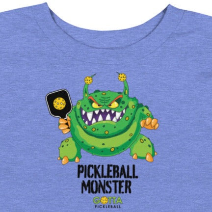 Toddler T-Shirt: PICKLEBALL GREEN MONSTER (more colors)