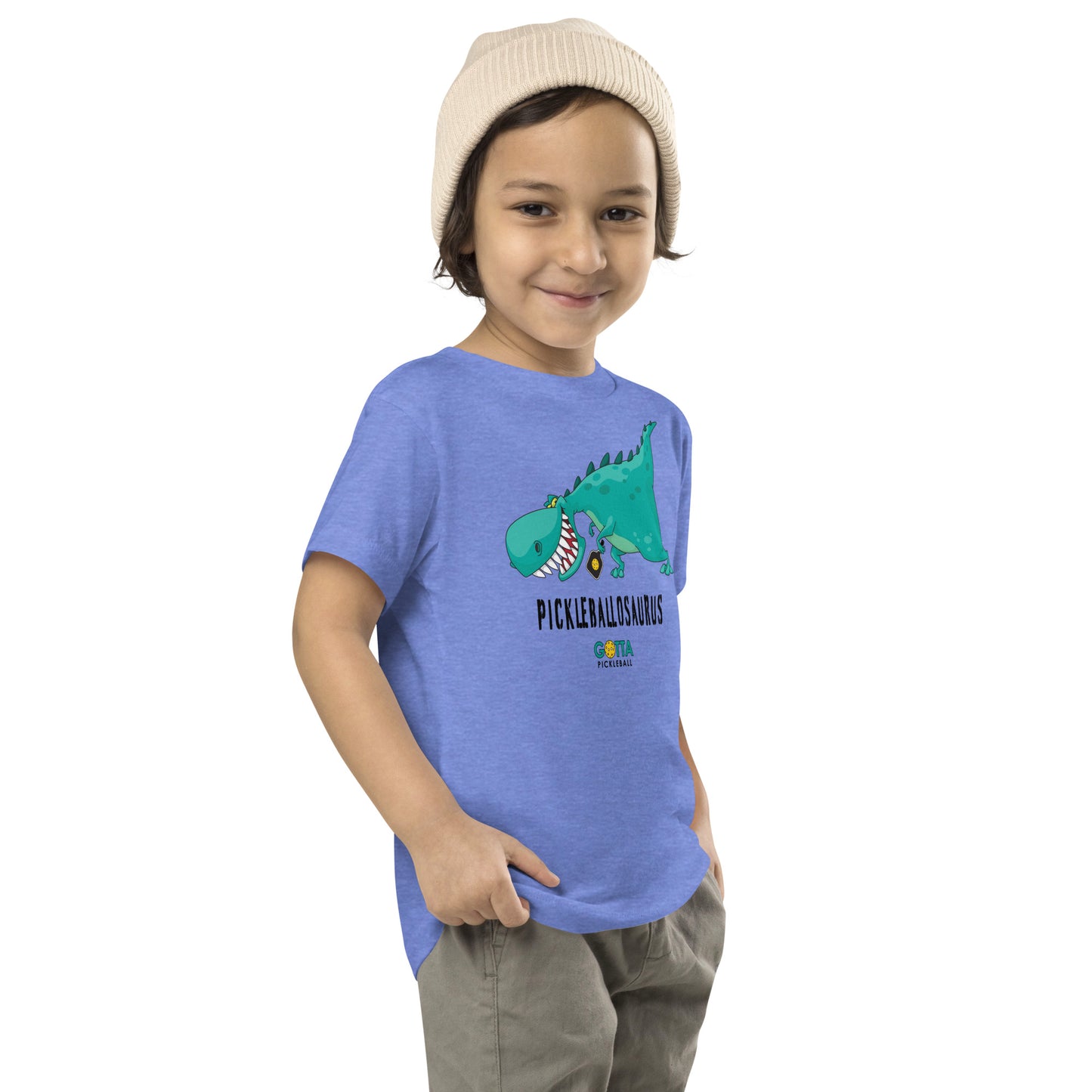 Toddler T-Shirt COTTON: PICKLEBALLOSAURUS (more colors)
