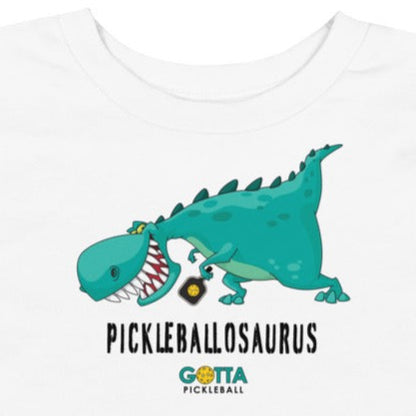 Toddler T-Shirt COTTON: PICKLEBALLOSAURUS (more colors)