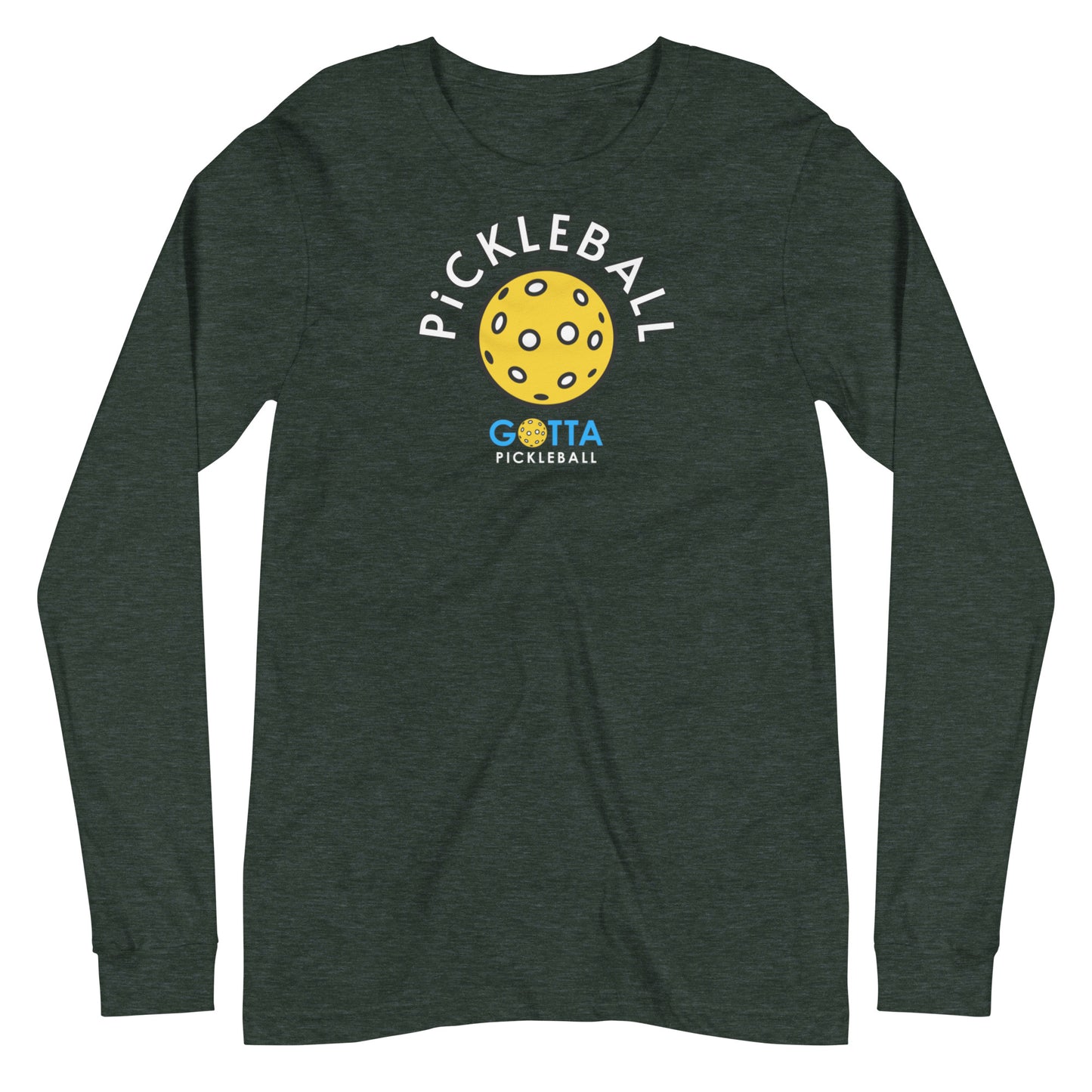 Unisex Long Sleeve Tee: PiCKLEBALL (more colors)