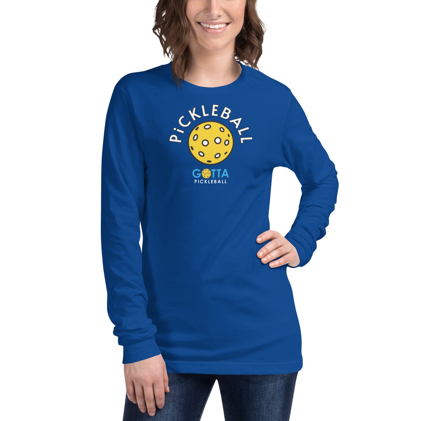 Unisex Long Sleeve Tee: PiCKLEBALL (more colors)