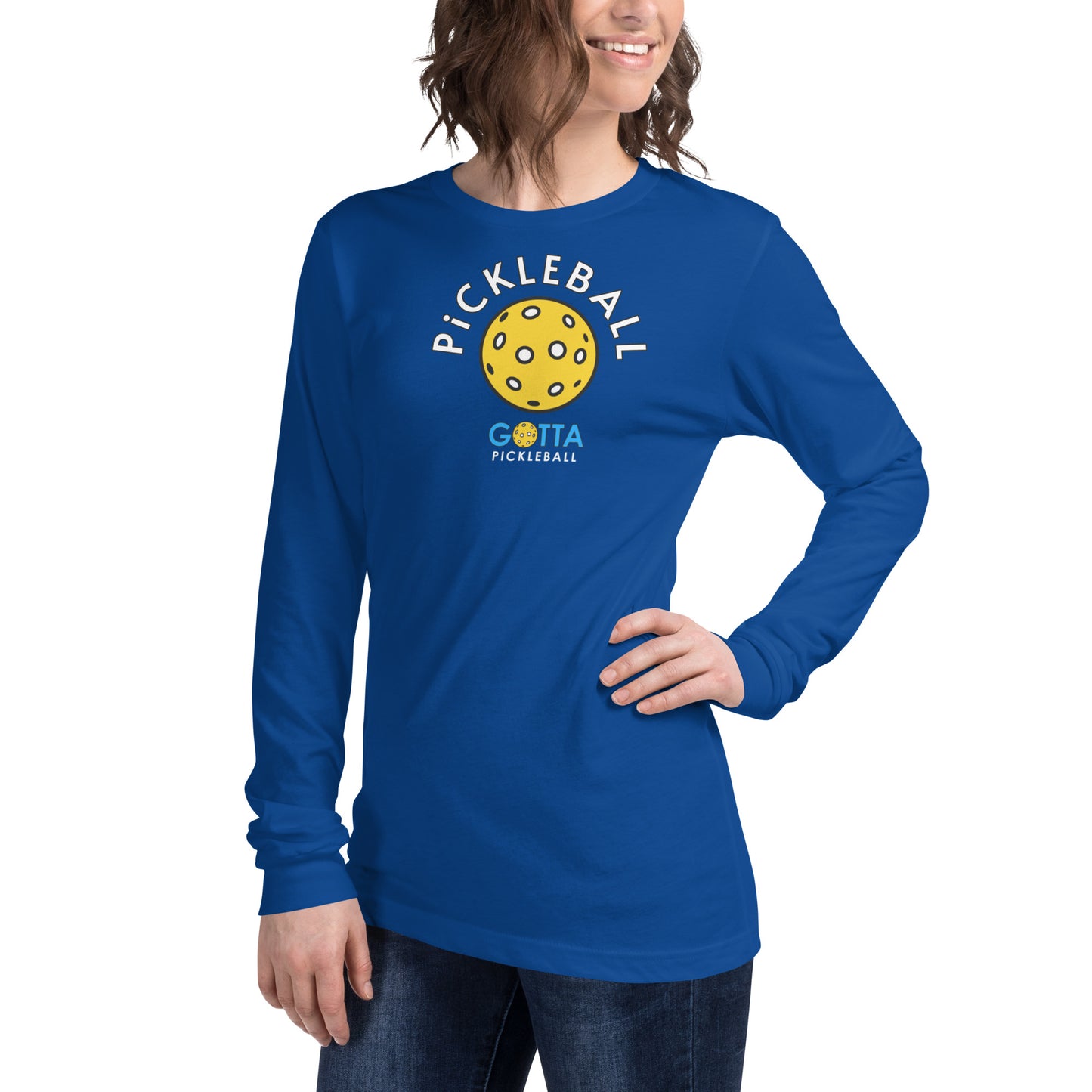 Unisex Long Sleeve Tee: PiCKLEBALL (more colors)