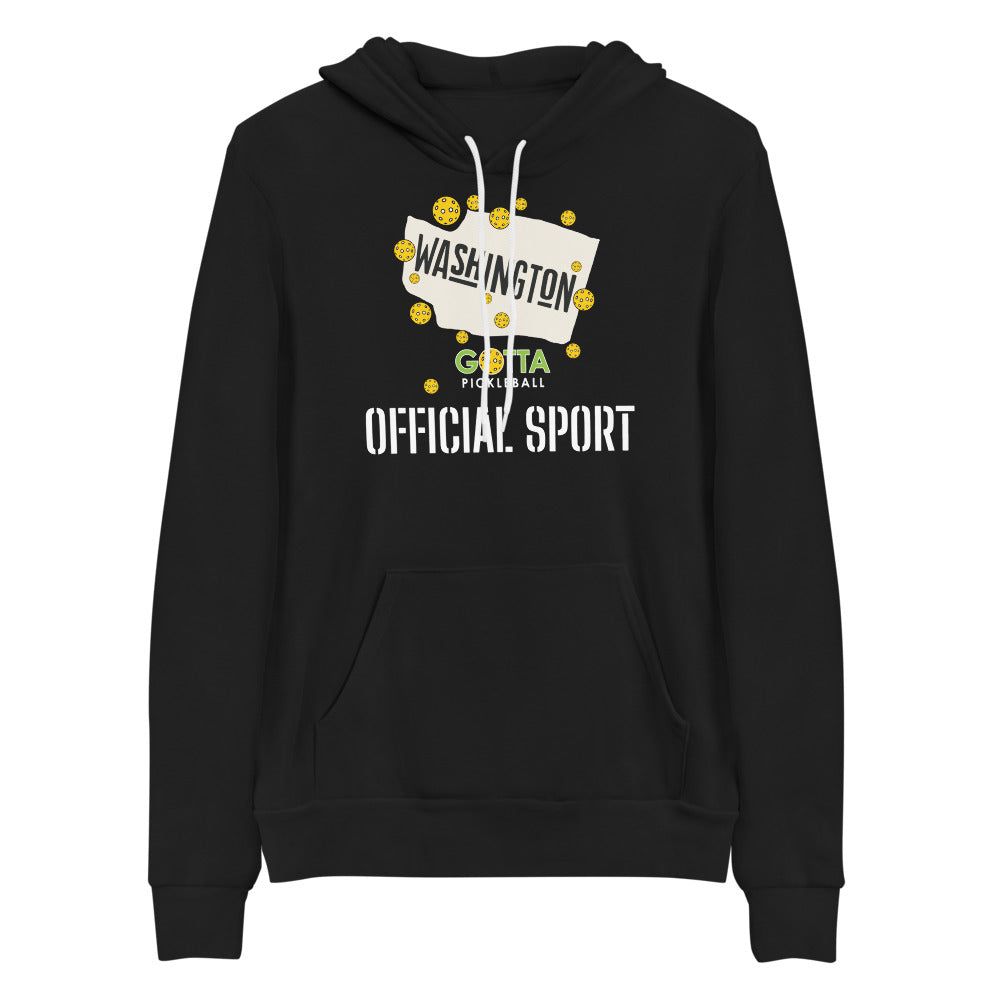 Washington state the official sport pickleball gotta pickleball black hoodie