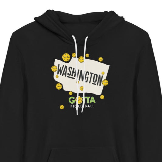 pickleball Washington state hoodie sweatshirt gotta pickleball black