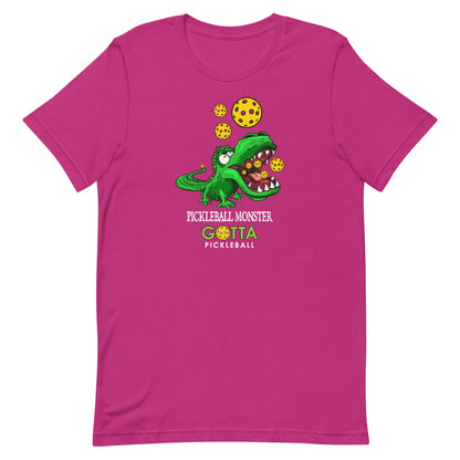 Classic T-Shirt: PICKLEBALL MONSTER GREEN ALLIGATOR (more colors)