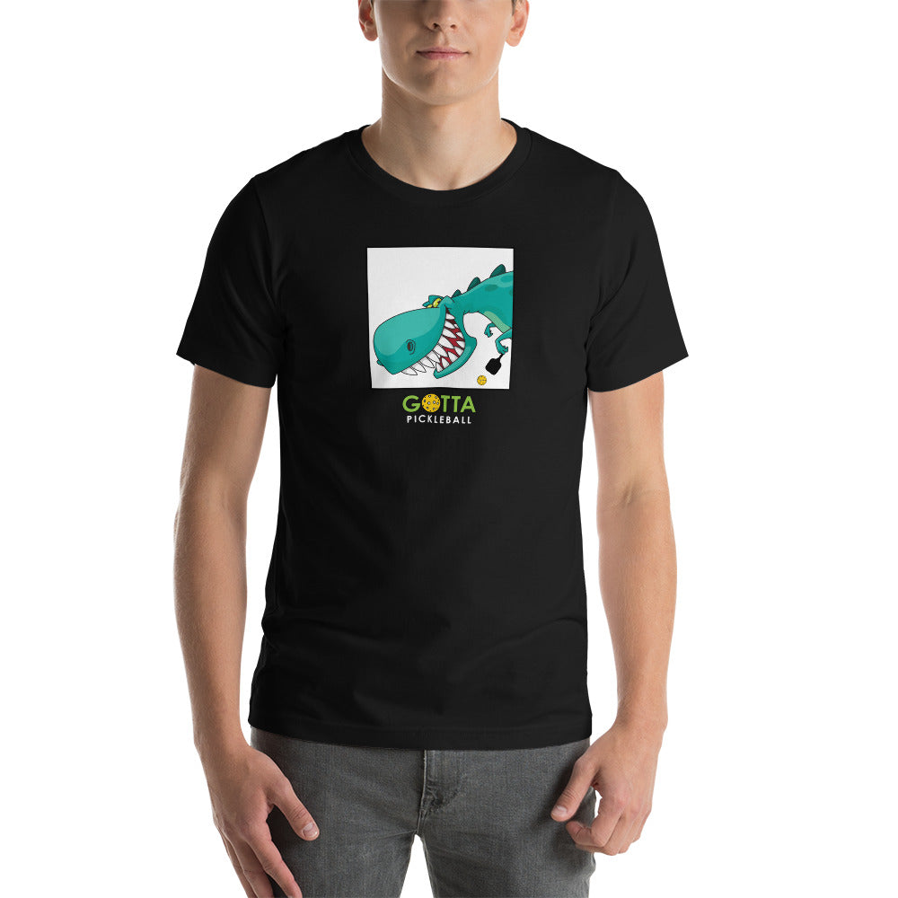 Classic T-Shirt: PICKLEBALL DINOSAUR FACE (more colors)