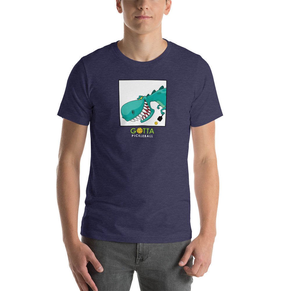 Classic T-Shirt: PICKLEBALL DINOSAUR FACE (more colors)