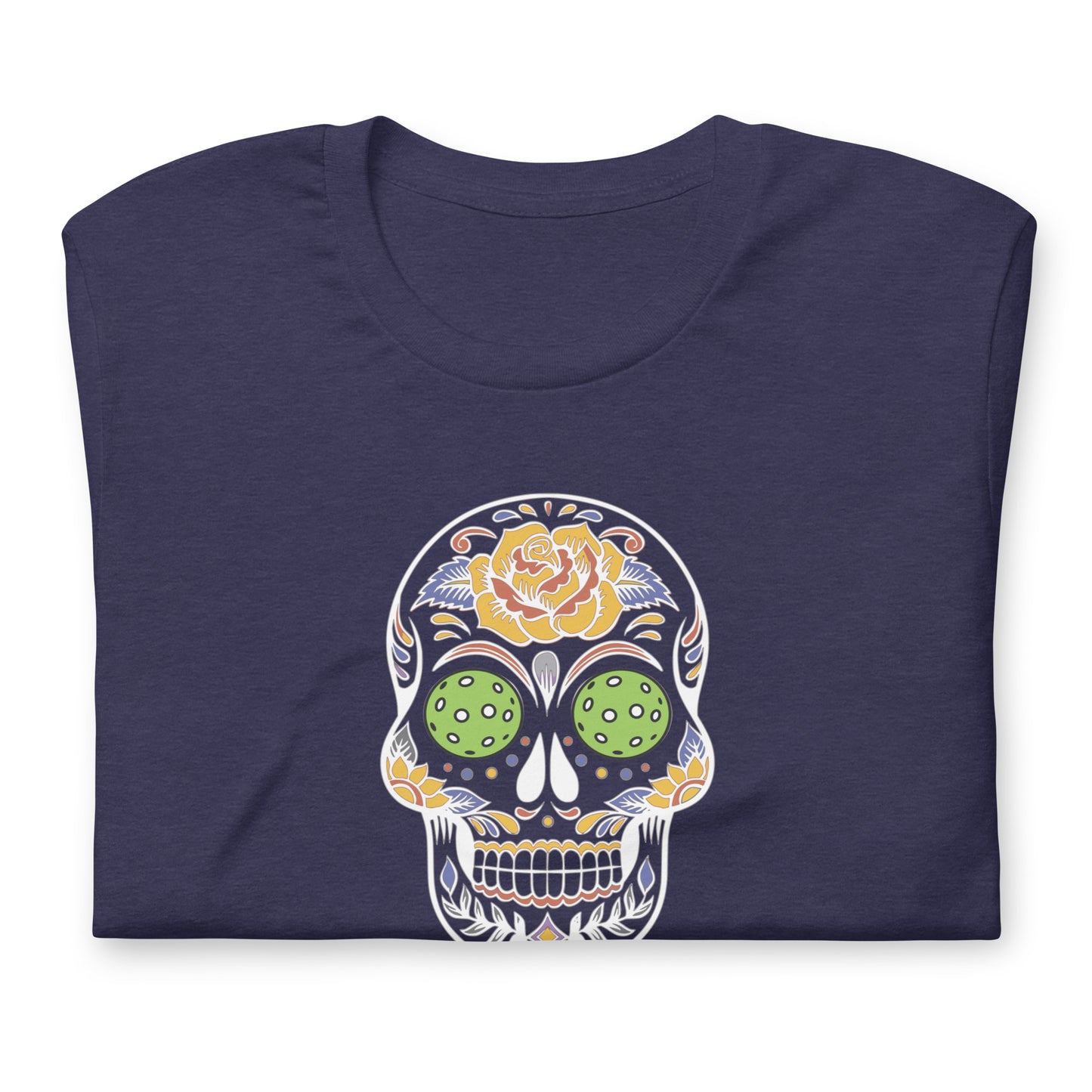 Classic T-Shirt: PICKLEBALL DAY OF THE DEAD SKULL (more colors)