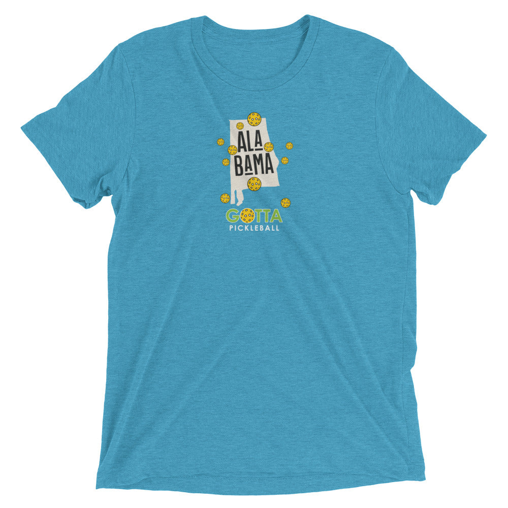 pickleball Alabama state gotta pickleball aqua blue t-shirt with pickleballs