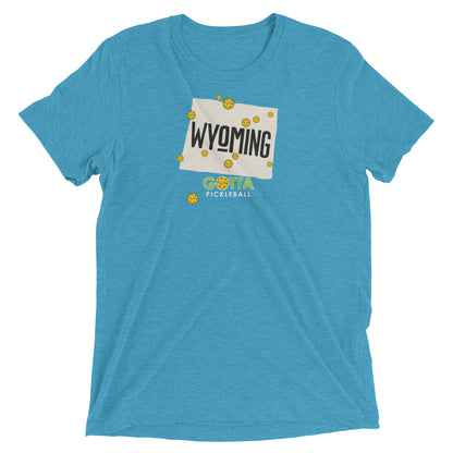 T-shirt TRI-BLEND: WYOMING GOTTA PICKLEBALL (more colors)