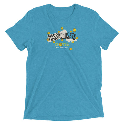 T-shirt TRI-BLEND: MASSACHUSETTS GOTTA PICKLEBALL (more colors)