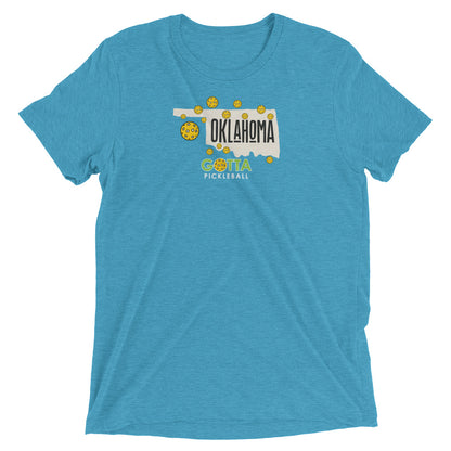 T-shirt TRI-BLEND: OKLAHOMA GOTTA PICKLEBALL (more colors)